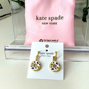 Kate spade coffee break Donut earrings